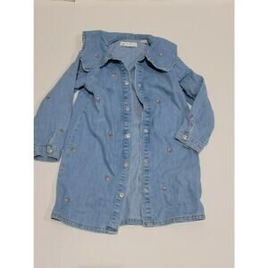 Zara Denim Coat 5/6y